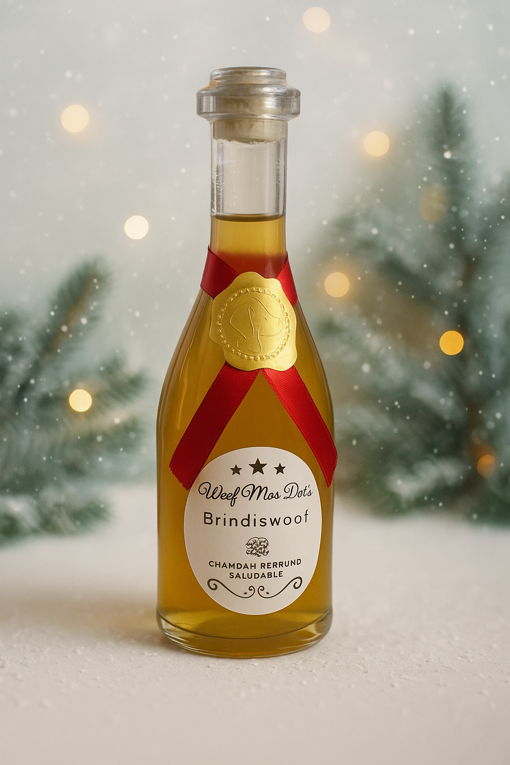 Champán Brindis Woof 2025 – Bebida perruna sin alcohol Woof Natural - Puro & Simple - Obrador canino