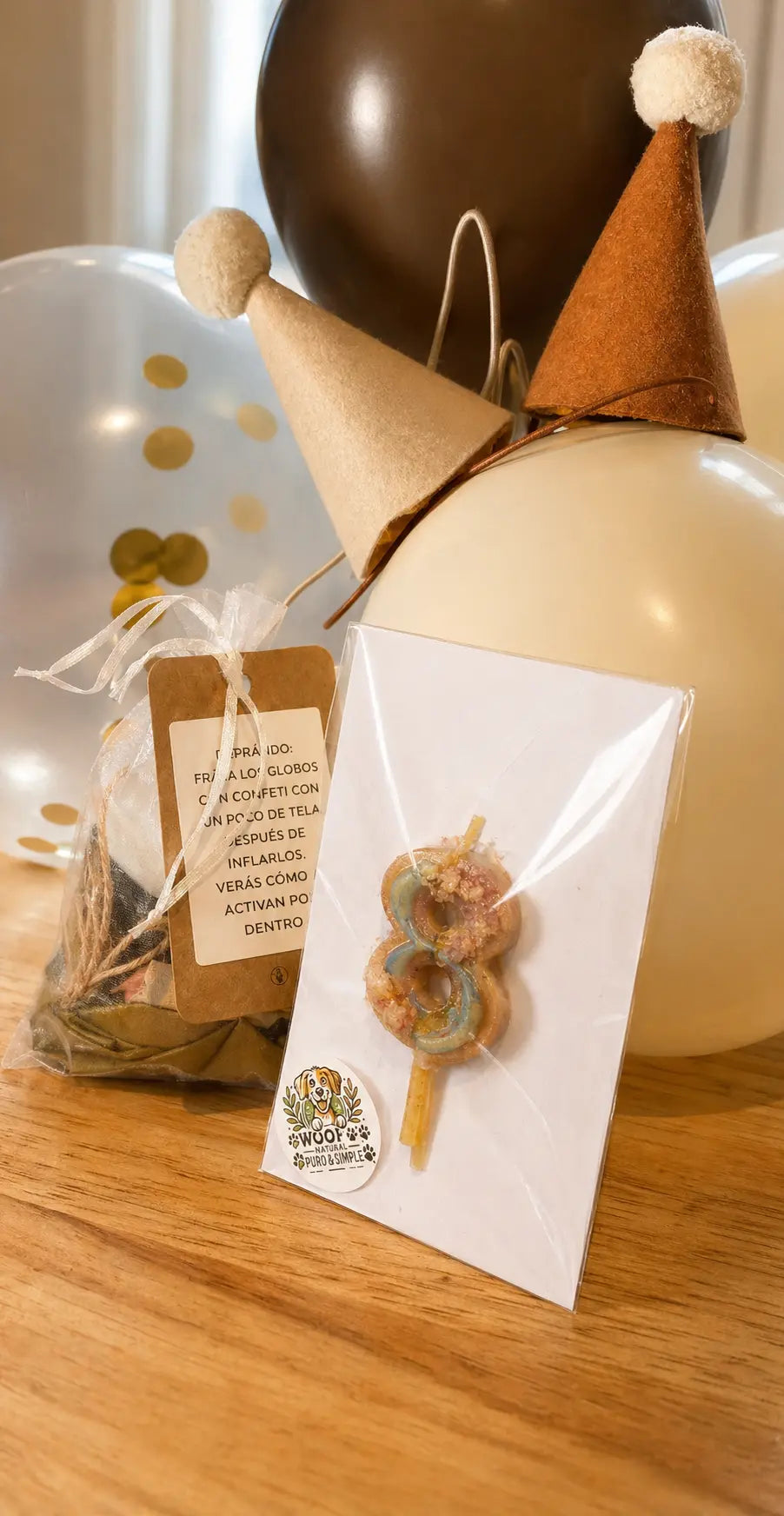 Kit de Celebración Woof Woof Natural - Puro & Simple - Obrador canino
