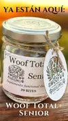 Woof Total+ – Suplemento funcional diario en formato bocado. Classic, Sweet y Senior Woof Natural - Puro & Simple - Obrador canino artesanal para perros felices