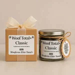 Woof Total+ – Suplemento funcional diario en formato bocado. Classic, Sweet y Senior Woof Natural - Puro & Simple - Obrador canino artesanal para perros felices