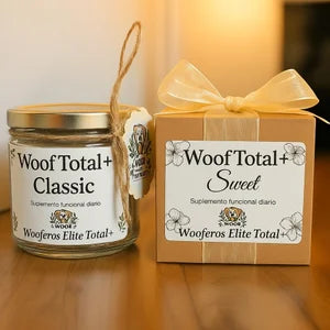Woof Total+ – Suplemento funcional diario en formato bocado. Classic, Sweet y Senior