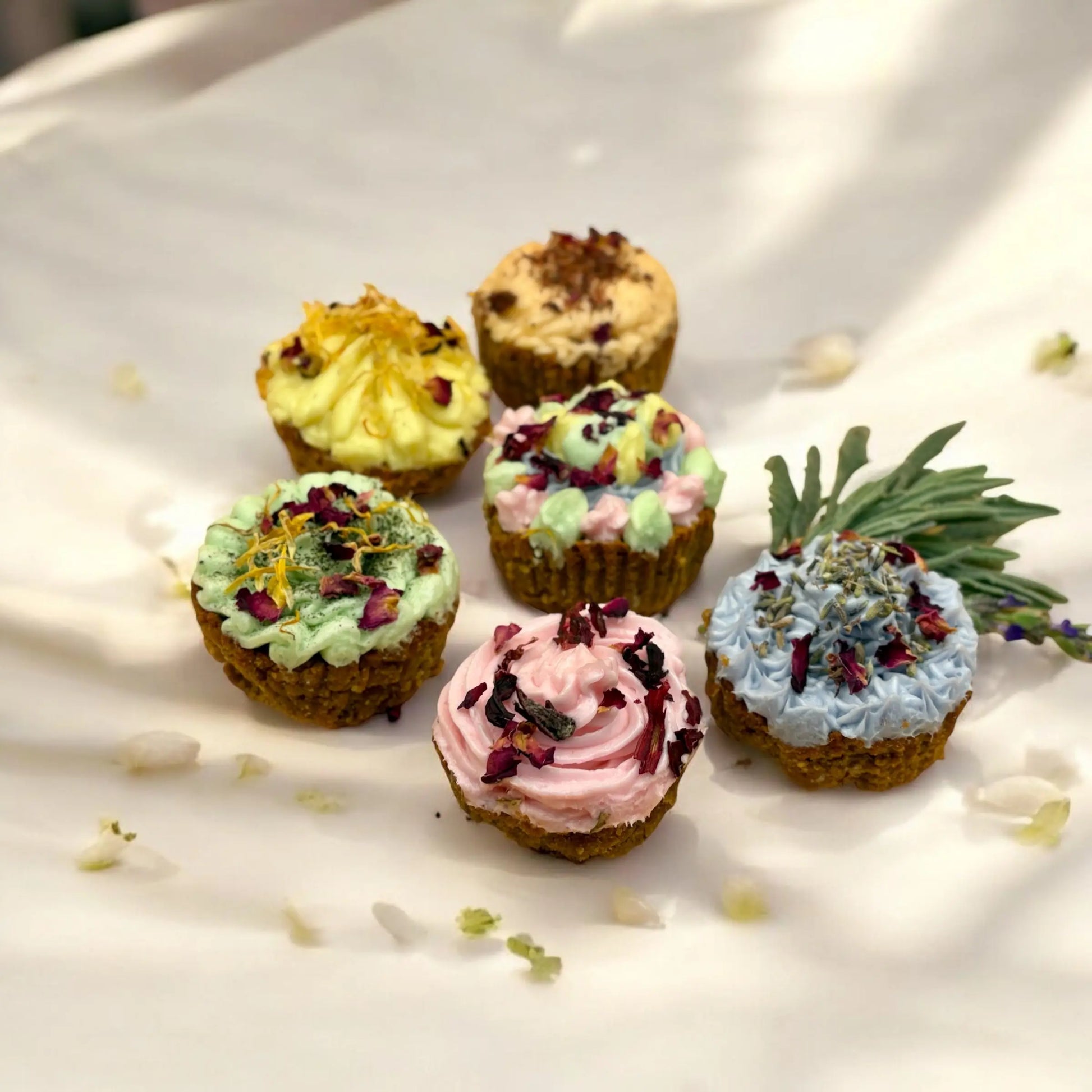 Pupcake Petal Woof Natural - Puro & Simple - Obrador canino artesanal para perros felices