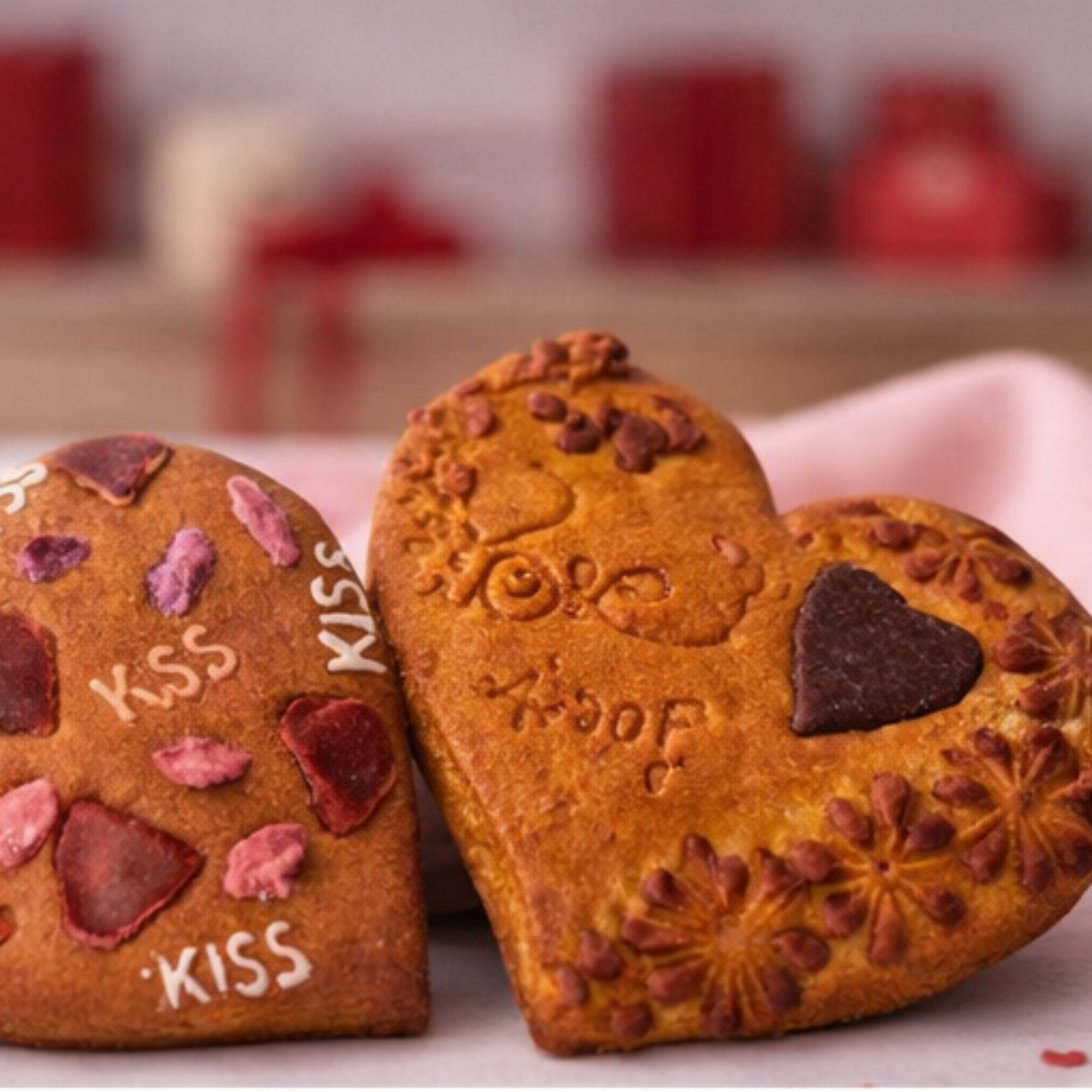 Galleta Premium Corazón XL · Woofentin San Valentín Woof Natural