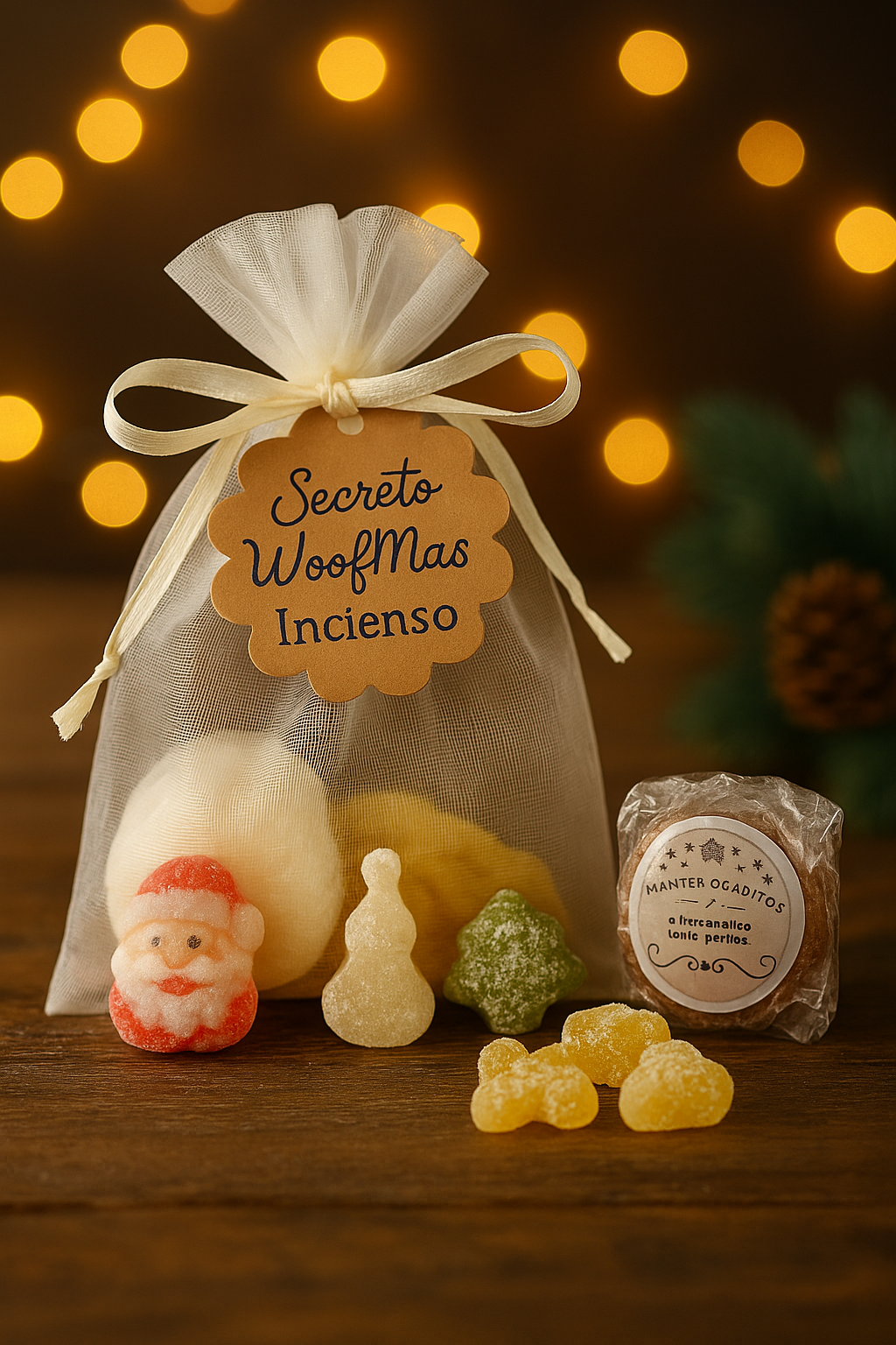Regalo de Belén XS — Oro Woof Natural
