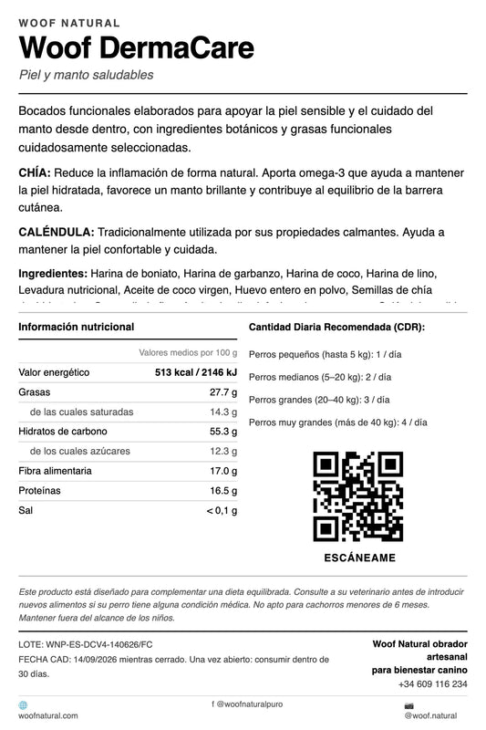 Woof DermaCare – Apoyo dérmico para perros con piel y pelo apagados